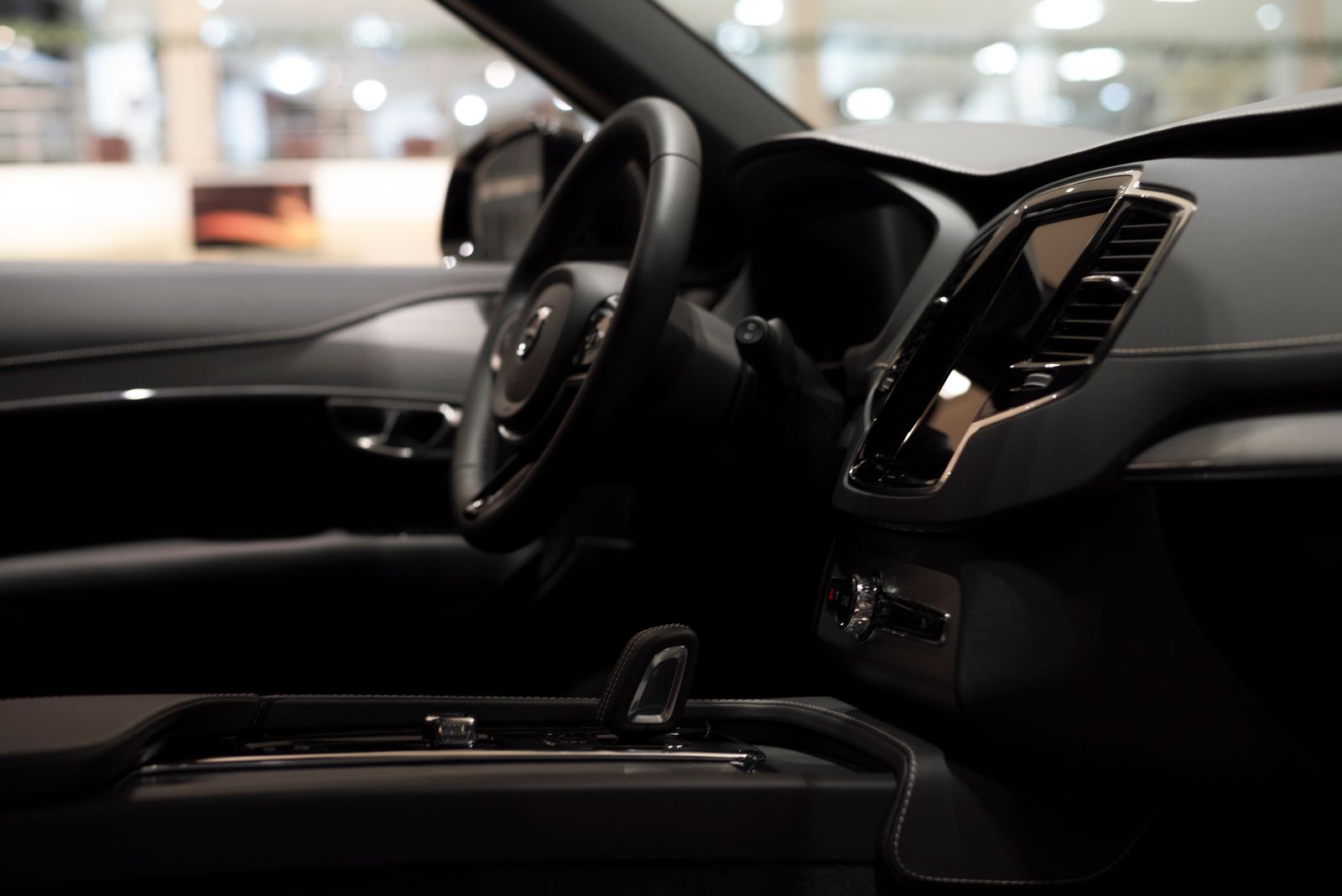 Clean, carefully maintained vehicle interior